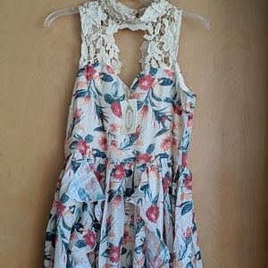 Theodora Dress in Tropical Floral Med NWT